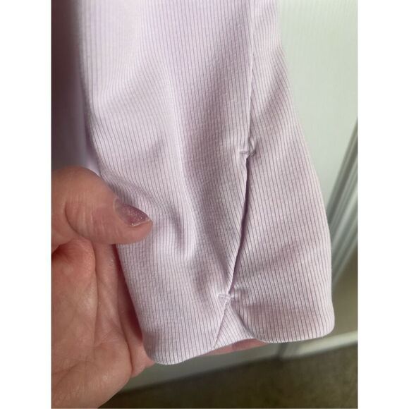 Athleta Womens Light Pink Raglan Sleeve Cowl Neck Tunic Hoodie Size Medium - Picture 15 of 16